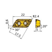 三菱マテリアル カッター用インサート 回転工具カッター用 XDGX XDGX175024PDER-GM:MP9120 1セット(10個)（直送品）