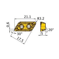 三菱マテリアル カッター用インサート 回転工具カッター用 XDGX XDGX175032PDER-GM:MP6120 1セット(10個)（直送品）