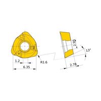 三菱マテリアル カッター用インサート 高送り用 JOMT JOMT06T216ZZER-JL:MP7130 1セット(10個)（直送品）