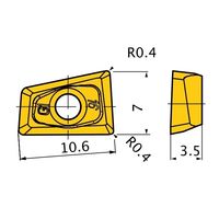 三菱マテリアル カッター用インサート 低抵抗型 QOGT QOGT1035R-G1:MP6120 1セット(10個)（直送品）