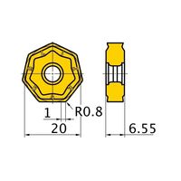 三菱マテリアル カッター用インサート 鋳鉄加工用 NNMU NNMU200608ZEN-MK:VP20RT 1セット(10個)（直送品）