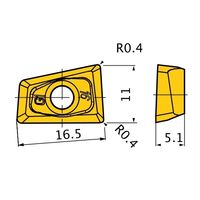 三菱マテリアル カッター用インサート 低抵抗型 QOGT QOGT1651R-G1:MP6120 1セット(10個)（直送品）