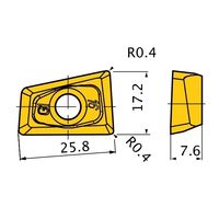 三菱マテリアル カッター用インサート 低抵抗型 QOGT QOGT2576R-G1:MP6120 1セット(10個)（直送品）