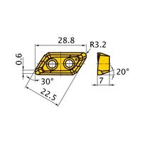 カッター用インサート 低抵抗型 XDGXーGL XDGX XDGX227032PDER-GLA:MP6120 1セット(10個)（直送品）