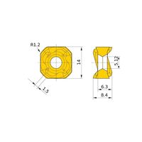 三菱マテリアル カッター用インサート 低抵抗型 SNGU SNGU140812ANFL-L:TF15 1セット(10個)（直送品）