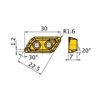 カッター用インサート 低抵抗型 XDGXーGL XDGX XDGX227016PDER-GLA:MP6120 1セット(10個)（直送品）