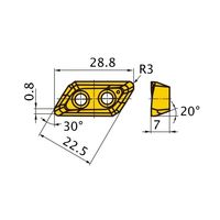 カッター用インサート 低抵抗型 XDGXーGL XDGX XDGX227030PDER-GLA:MP9120 1セット(10個)（直送品）