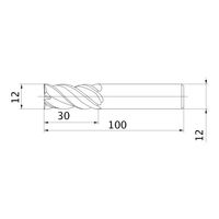 三菱マテリアル スクエアエンドミル MPMHV MPMHVD1200 1個（直送品）