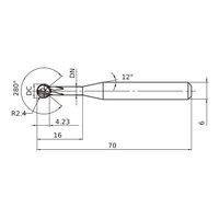 三菱マテリアル ソリッドエンドミル VQ4WB VQ4WBR0240N16E280 1個（直送品）