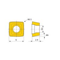 三菱マテリアル ドリル用インサート 汎用 SOMX SOMX062905-UH:DP8020 1セット(10個)（直送品）