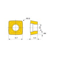 三菱マテリアル ドリル用インサート 汎用 SOMX SOMX094406-UH:DP8020 1セット(10個)（直送品）