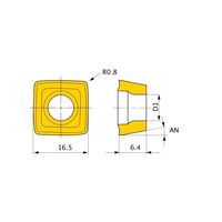三菱マテリアル ドリル用インサート 汎用 SOMX SOMX166408-UH:DP8020 1セット(10個)（直送品）