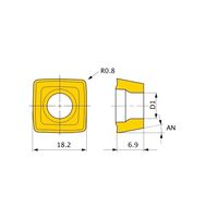 三菱マテリアル ドリル用インサート 汎用 SOMX SOMX186908-UH:DP8020 1セット(10個)（直送品）