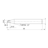 三菱マテリアル ボールエンドミル DC2SB DC2SBR0030 1個（直送品）