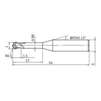 三菱マテリアル ボールエンドミル DF2XLBF DF2XLBFR0050N120 1個（直送品）