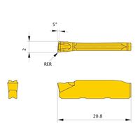 三菱マテリアル 溝入れ用インサート GY1M GY1M0200D020L05-GM:VP20RT 1セット(10個)（直送品）
