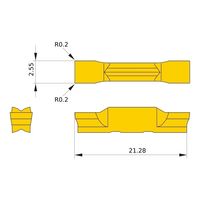 三菱マテリアル 溝入れ用インサート GY2B GY2B0250D020N:RT9010 1セット(10個)（直送品）