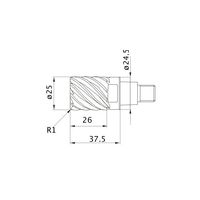 三菱マテリアル ラジアスエンドミル iMX_C12HV IMX25C4HV250R30025:EP7020 1個（直送品）