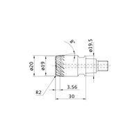 三菱マテリアル ラジアスエンドミル iMX_C12T_C IMX20C12T190R20T080C:EP7020 1個（直送品）