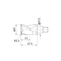 三菱マテリアル ラジアスエンドミル iMX_C3A IMX25C3A250R50020:ET2020 1個（直送品）