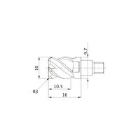 三菱マテリアル ラジアスエンドミル iMX_C4HV IMX10C4HV100R30010:EP7020 1個（直送品）