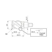 三菱マテリアル ラジアスエンドミル iMX_C4HV IMX16C4HV160R03016:EP7020 1個（直送品）