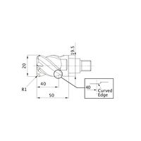 三菱マテリアル ラジアスエンドミル iMX_C4HV IMX20C4HV200R15020:EP7020 1個（直送品）