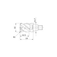 三菱マテリアル ラジアスエンドミル iMX_C4HV_S IMX16C4HV160R05016S:EP7020 1個（直送品）
