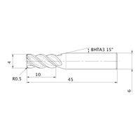 三菱マテリアル ラジアスエンドミル MPMHVRB MPMHVRBD0400R050 1個（直送品）