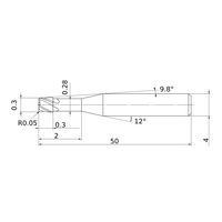 三菱マテリアル ラジアスエンドミル MPXLRB MPXLRBD0030R005N020 1個（直送品）