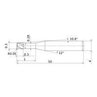 三菱マテリアル ラジアスエンドミル MPXLRB MPXLRBD0030R005N010 1個（直送品）