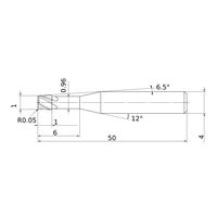 三菱マテリアル ラジアスエンドミル MPXLRB MPXLRBD0100R005N060 1個（直送品）
