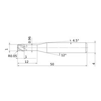 三菱マテリアル ラジアスエンドミル MPXLRB MPXLRBD0100R005N120 1個（直送品）