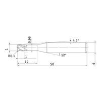三菱マテリアル ラジアスエンドミル MPXLRB MPXLRBD0100R010N120 1個（直送品）