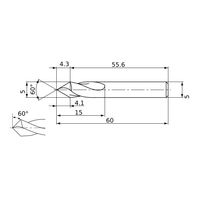 三菱マテリアル リーディングドリル GKCD GKCDD050P060 1個（直送品）