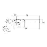 三菱マテリアル リーディングドリル GKCD GKCDD080P060 1個（直送品）