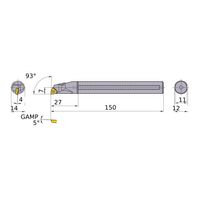 三菱マテリアル 内径加工 ディンプルバー FSWUB_P_A FSWUP1412L-04A 1個（直送品）