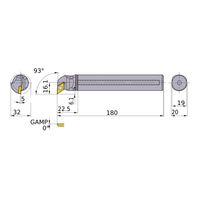 三菱マテリアル 内径加工 ディンプルバー FSDUC_A FSDUC3220R-11A 1個（直送品）