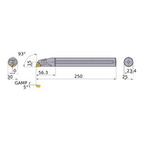 三菱マテリアル 内径加工 ディンプルバー FSWUB_P_A FSWUP3025L-06A 1個（直送品）