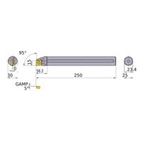 三菱マテリアル 内径加工 ディンプルバー FSCLC_P_A FSCLP3025R-09A 1個（直送品）