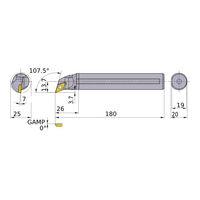三菱マテリアル 内径加工 ディンプルバー FSDQC_A FSDQC2520R-11A 1個（直送品）