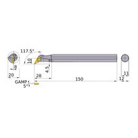 三菱マテリアル 内径加工 ディンプルバー FSVPB_C_A FSVPB2012R-11A 1個（直送品）