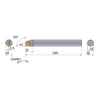 三菱マテリアル 内径加工 ディンプルバー FSCLC_P_A FSCLP1816L-09A 1個（直送品）