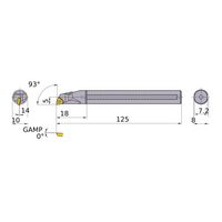 三菱マテリアル 内径加工 ディンプルバー FSWUB_P_A FSWUB1008R-L3A 1個（直送品）