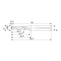 三菱マテリアル 耐熱合金加工用超硬ソリッドドリル DSAS DSAS0400X03S060:DP9020 1個（直送品）