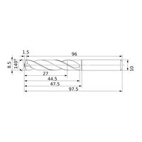 三菱マテリアル 超硬ソリッドドリル DSAE DSAE0850X03S100:DP9020 1個（直送品）