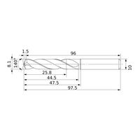 三菱マテリアル 超硬ソリッドドリル DSAE DSAE0810X03S100:DP9020 1個（直送品）