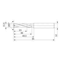 三菱マテリアル 超硬ソリッドドリル MFE MFE1150X02S120 1個（直送品）