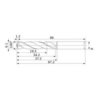 三菱マテリアル 超硬ソリッドドリル DSAE DSAE0610X03S080:DP9020 1個（直送品）