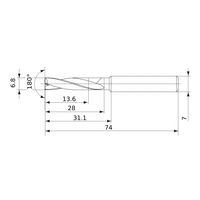 三菱マテリアル 超硬ソリッドドリル MFE MFE0680X02S070 1個（直送品）
